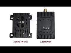 3.3Ghz FPV VTX Transmissor de vídeo de longo alcance de 4W para drones de ligação de vídeo DC 12V-36V