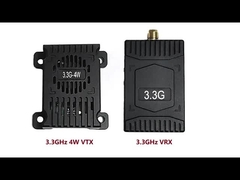 3.3Ghz FPV VTX Transmissor de vídeo de longo alcance de 4W para drones de ligação de vídeo DC 12V-36V