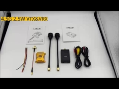 4.5Ghz 20km FPV VTX VRX 2.5W Drone Video Transmitter Receiver para transmissão