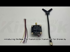 Novo Transmissor de Transmissão 2.2G para Drones 4.5W VTX Potência Imagem Estável Experiência de Voo Aprimorada