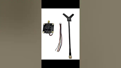 Transmissor de Vídeo 2.2G 4.5W 8CH: Transmissão de Sinal FPV de Drone Poderosa! #tecnologiadedrone #equipamentofpv