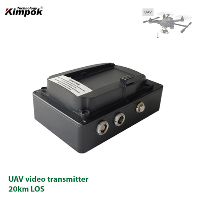 20 km Drone VTX Digital HD UAV Transmissor de vídeo AES Criptografia HD-MI Entrada