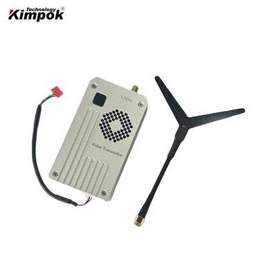 60km 300Mhz~1.5Ghz FPV VTX VRX 5W Transmissor e receptor de vídeo sem fio