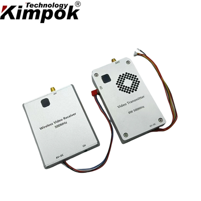 500M 8W FPV VTX Análogo Drone Transmissor e Receptor de Vídeo Sem Fio 8 canais
