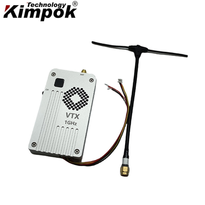 Transmissor de vídeo UAV 1G 5W FPV VTX VRX Transmissor analógico 1Ghz para drone com 8 canais