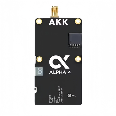 AKK Alpha 4 VTX 5.8G 4W 80CH 1w/2w/3w/4w Power Switchable Smart Audio FPV Video Transmitter para Drone