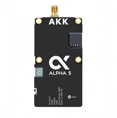 AKK Alpha5 5.8-6.0GHz FPV Transmissor de vídeo 5W com áudio inteligente