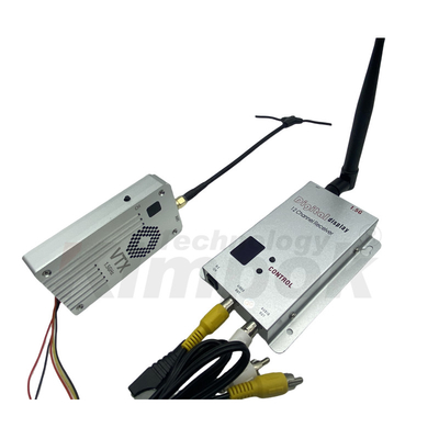 1.5G 5W VTX VRX 1505M-1680M Transmissor e receptor de vídeo Transmissão de imagem de alta potência 1.5G VTX