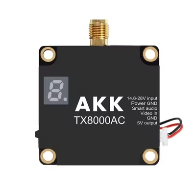 AKK 8W VTX 5.8G 8W Transmissor de vídeo sem fio 8000mW FPV VTX Suporte de áudio inteligente para RC Drone FPV Racing