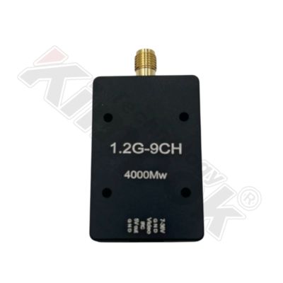 FPV VTX 1.2G 4W Transmissor de vídeo sem fio 1.2Ghz 25mW 2000mW 4000mW VTX ajustável