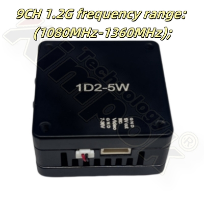 Transmissor de vídeo FPV de 5W 1,2 GHz com protocolo IRC Tramp