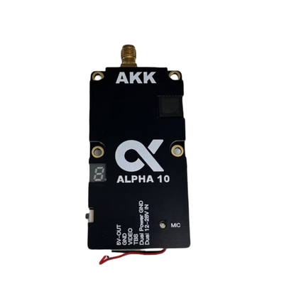 Akk Alpha 10 5.8ghz Fpv Vtx 10w, 80ch Transmissor de Vídeo Drone de Alta Potência, Longa Alcance, Sinal Estável para Fpv Racing & Sistemas Uav