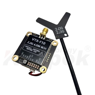 2.2G 4.5W UAV VTX Acessórios para Drone Transmissor de Simulação de Aeronave de Longa Distância 2.2G VTX
